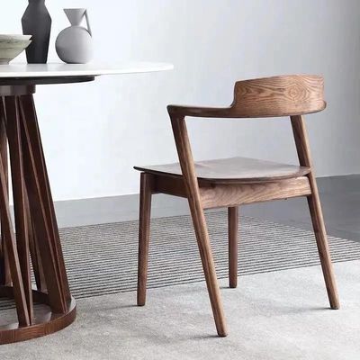 Nordic Leisure Legno di cenere Legno manubrio sedia da pranzo moderna per mobili per la casa generale