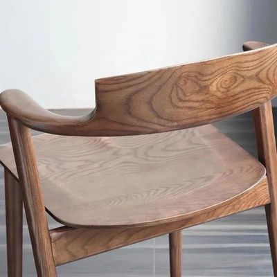 Nordic Leisure Legno di cenere Legno manubrio sedia da pranzo moderna per mobili per la casa generale