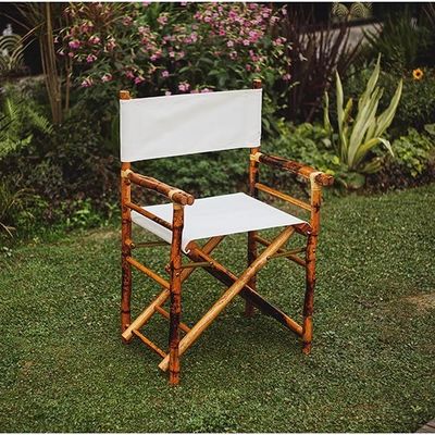 Arredamento per esterni Sedia da albergo per feste da giardino W57.9*D46*H89 CM Sedile pieghevole in legno in bambù per adulti Sedia da legno per il tempo libero