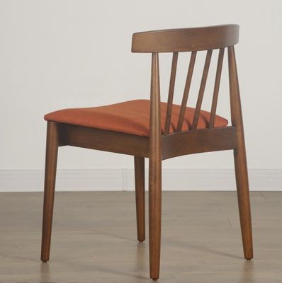 Generale Arredamento per la casa Stile di design contemporaneo Sedile da pranzo in legno con appoggio per braccia in cuoio di tessuto