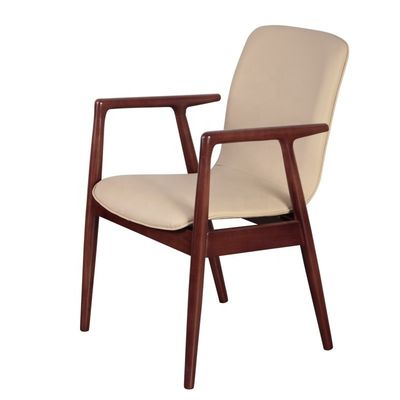 Poltrona da pranzo in albergo di lusso in legno massello in moderno design per il tempo libero per arredi da ristorante