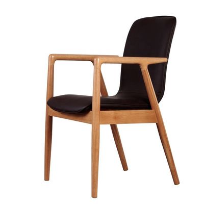 Poltrona da pranzo in albergo di lusso in legno massello in moderno design per il tempo libero per arredi da ristorante