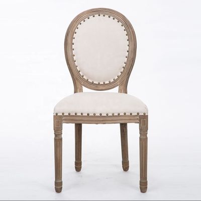 Antique Design Europe Vantage Indoor Solid Wood Round Cane Rattan Back Sedile da pranzo per lo stile tradizionale in Europa