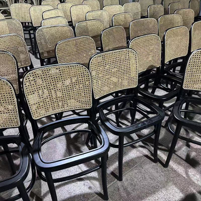 Poltrona da pranzo Moderna poltrona da banchetto a telaio di rotino per eventi W45cm*D51cm*H83cm