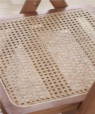 Sedia da pranzo in rotano pieghevole in legno massello nordico con artigianato tradizionale