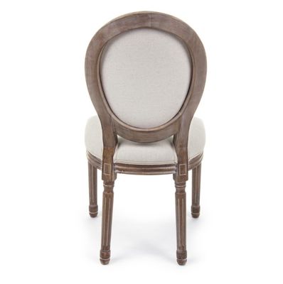 NO Sedile di banchetto in legno massello plegato Louis per eventi Sedile nordico per matrimoni ed eventi D54*W53*SH44.5*H76.5