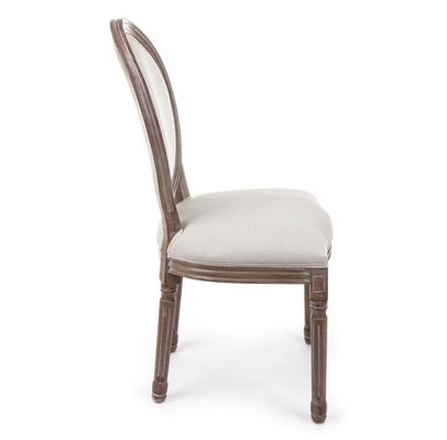 NO Sedile di banchetto in legno massello plegato Louis per eventi Sedile nordico per matrimoni ed eventi D54*W53*SH44.5*H76.5