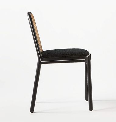 Confezionamento per la posta Sedile da pranzo in legno massello senza braccia in rotino per la sala da pranzo