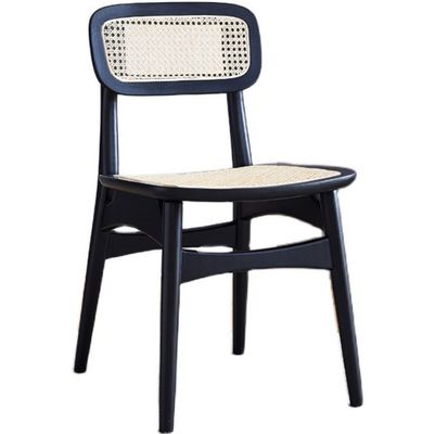 Moderno design Nordic Pratica Sedile in legno massello di rotino Sedile da pranzo per ristorante