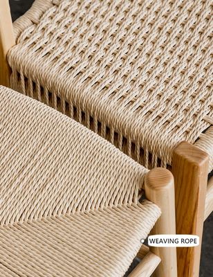Arredamento per la sala da pranzo su misura Sedile da pranzo in legno nordico Sedile di rotino
