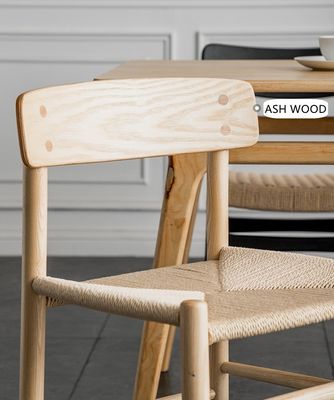 Arredamento per la sala da pranzo su misura Sedile da pranzo in legno nordico Sedile di rotino