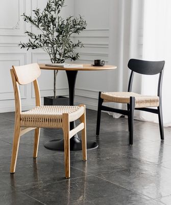 Arredamento per la sala da pranzo su misura Sedile da pranzo in legno nordico Sedile di rotino