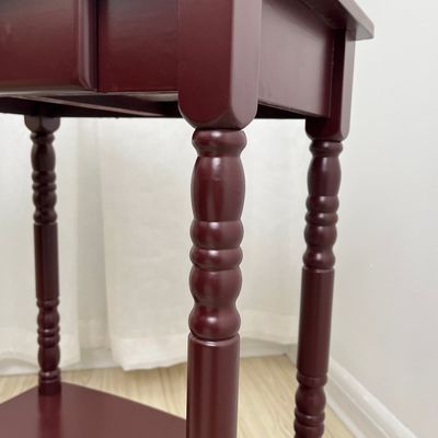 Arredamento in legno massello in stile vintage Tavolo da letto con cassetto per camera da letto soggiorno mobili da pranzo