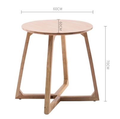 Tavolo da caffè in legno a gambe incrociate Tavola laterale Stile di design moderno in Burlywood / colore noce