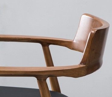 Sedie da pranzo in legno massello imbottite in stile nordico classico per sala da pranzo e soggiorno