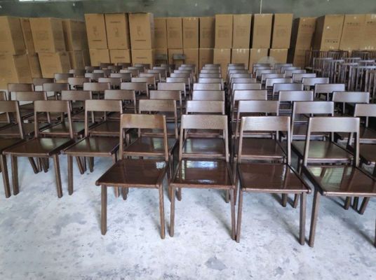 Sedie da pranzo in legno massello in stile nordico classico per mobili da ristorante