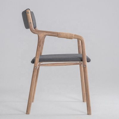 Arredamento per la sala da pranzo Legno massello stile vintage corda Sedile da pranzo decorato