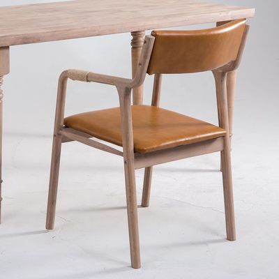 Arredamento per la sala da pranzo Legno massello stile vintage corda Sedile da pranzo decorato