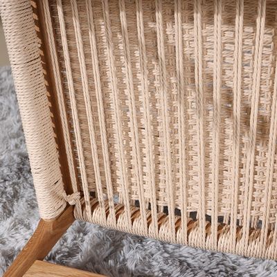 Mobili classici per sala da pranzo e soggiorno Buon design Sedie in legno di quercia antico con sedile a corda