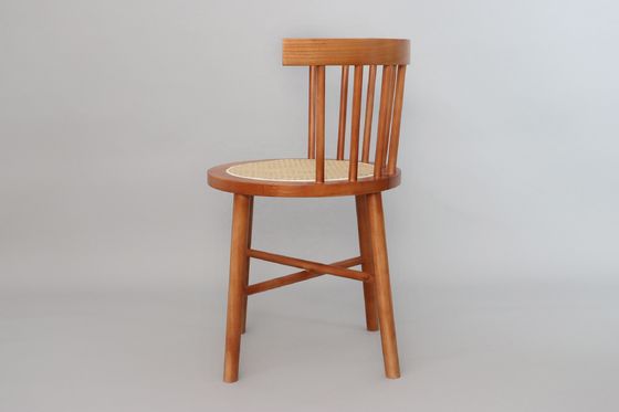 Colori personalizzati Disegni del cliente Accettabile Sedile di rotino nordico moderno Arredamento in legno