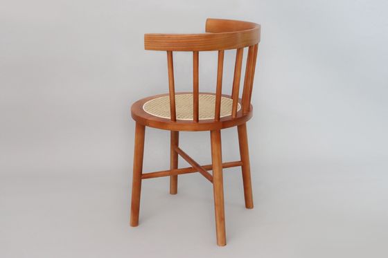 Colori personalizzati Disegni del cliente Accettabile Sedile di rotino nordico moderno Arredamento in legno