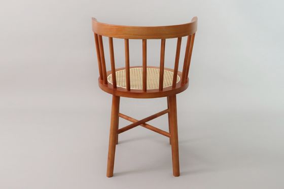 Colori personalizzati Disegni del cliente Accettabile Sedile di rotino nordico moderno Arredamento in legno