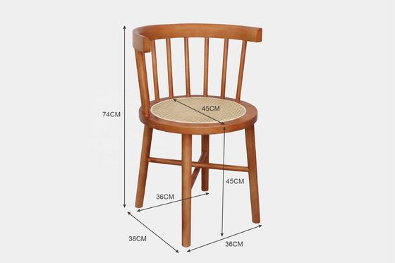 Colori personalizzati Disegni del cliente Accettabile Sedile di rotino nordico moderno Arredamento in legno