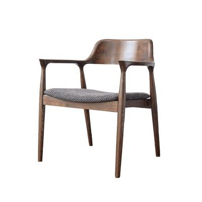 Arredamento per la sala da pranzo Moderno in pelle nera imbottito in legno Sedile da pranzo con imbottitura e design