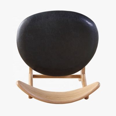 Sedia da ristorante in legno imbottito in cuoio in PU di stile europeo per design moderno e di lusso