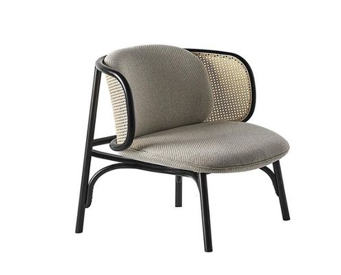 Sedile di legno mono rattan per il più recente design Sedile in legno imbottito W68*D70*H82cm