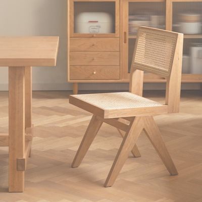 Servizio OEM accettato Sedile da pranzo moderno in legno massello nordico per mobili da giardino, salotto, caffè e ristorante
