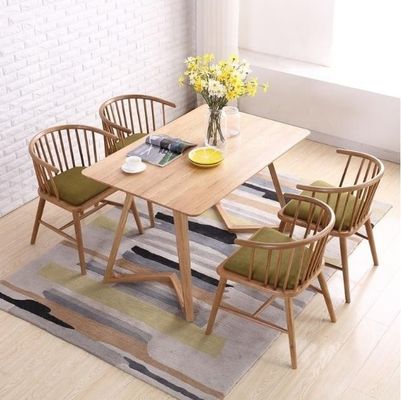 Moderno Design Impilazione Winsor Sedile da pranzo Mobili in legno massello per ristorante Nordic Custom