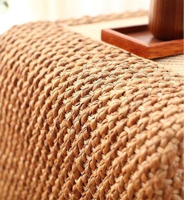 Home Arredamento stile design moderno fine Cornice di legno naturale paglia tessuta stile artistico giapponese tavolo da caffè per soggiorno