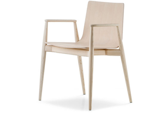 Nordic Light Luxury Solid Wood Armchair Sedile da pranzo in pelle imbottita per hotel, bar e salotto