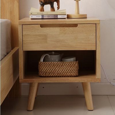 Tavolo da notte in legno massello Armadio di stoccaggio di moda per la decorazione di camera da letto e soggiorno