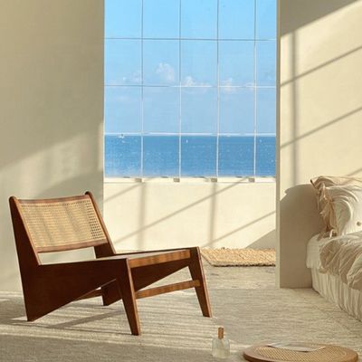 OEM/ODM Moderno Stile Rattan Legno Creativo Soggiorno Patio Poltrona Rattan Poltrona Perfetto per Appartamento