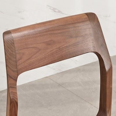 Sedia da pranzo imbottita in legno di noce massiccio nordico per mobili moderni per caffè e ristoranti