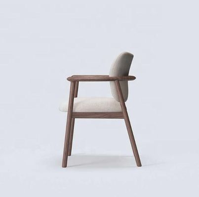 Home Arredamento Luxury High End Nordic Solid Ash Wood Bent Backrest Spugna ad alta densità Poltrone a braccio imbottito