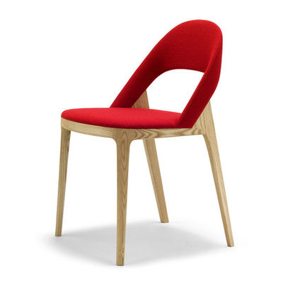 Moderna sedia in legno nordico per arredamento design ristorante sala da pranzo imbottita