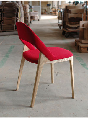 Moderna sedia in legno nordico per arredamento design ristorante sala da pranzo imbottita
