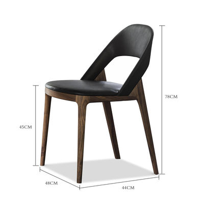Moderna sedia in legno nordico per arredamento design ristorante sala da pranzo imbottita