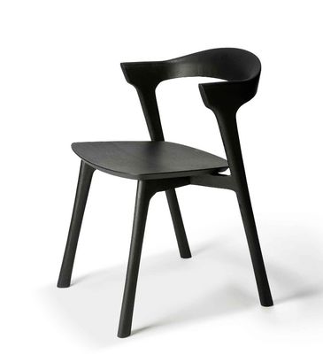 Moderna sedia da pranzo in legno di quercia di design per l'esperienza del ristorante