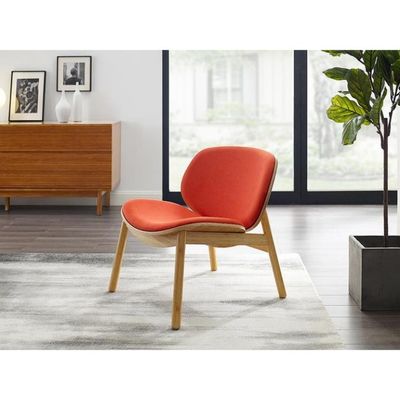 Sedile in tessuto comodo Sedile in legno per hotel ristorante soggiorno sala da pranzo caffetteria in design nordico moderno