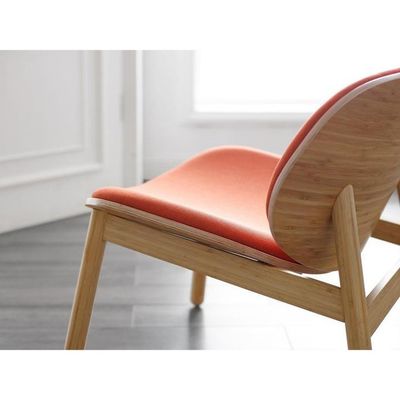 Sedile in tessuto comodo Sedile in legno per hotel ristorante soggiorno sala da pranzo caffetteria in design nordico moderno
