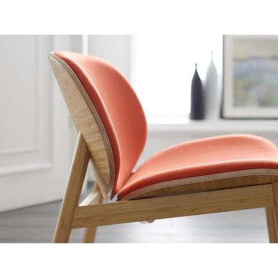 Sedile in tessuto comodo Sedile in legno per hotel ristorante soggiorno sala da pranzo caffetteria in design nordico moderno