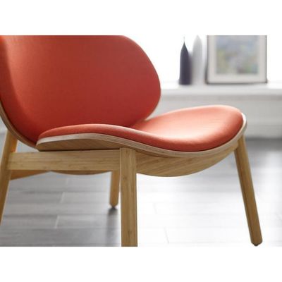 Sedile in tessuto comodo Sedile in legno per hotel ristorante soggiorno sala da pranzo caffetteria in design nordico moderno
