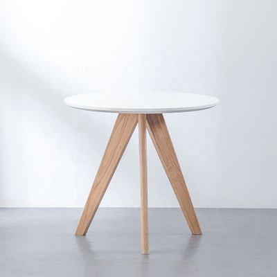 Home Arredamento Moderno Disegni Altezza regolabile Tavolo da caffè Ristorante Tavolo da pranzo in legno massello rotondo