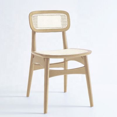 Sedie da pranzo regolabili in legno di rattan con design moderno e legno di cenere