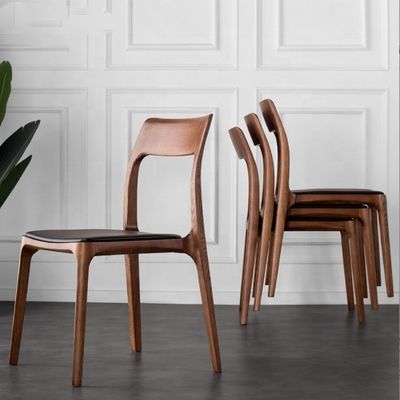 Seduta da pranzo di design classico con materiale di legno massello e grande capacità di 200 kg
