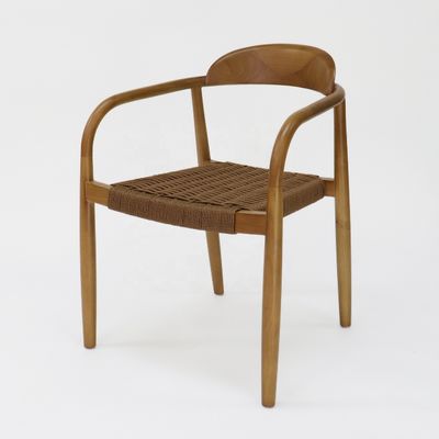 Best-seller Modern Living Room Armrest Dining Chair in legno con appoggio per braccio e posta